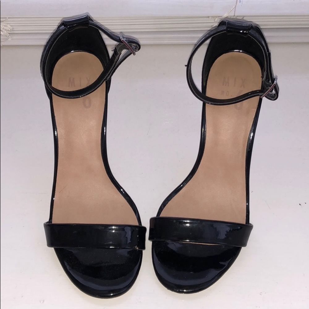 Solid black heels